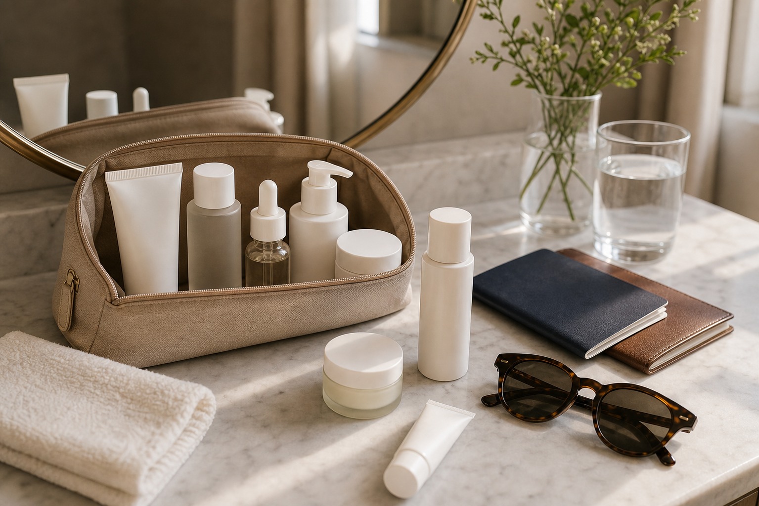 Beauty Travel Routine For Humid Weather